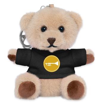 Trompete - Teddy Schlüsselanhänger - Schwarz - Vorne