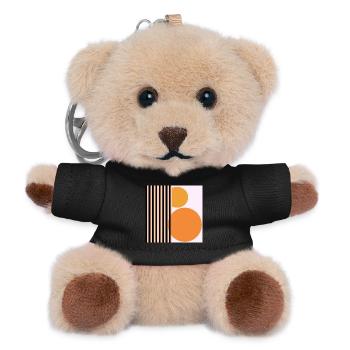 RETRO GEOMETRY - ABSTRACT ART - Teddy Keyring - black - Front