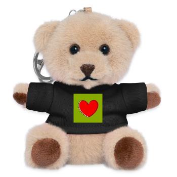 Mother's Day Gift Mother's Day Gift Idea - Teddy Keyring - black - Front