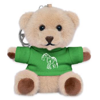 Kerry Blue Terrier "Black Edition" - Teddy Keyring - green - Front