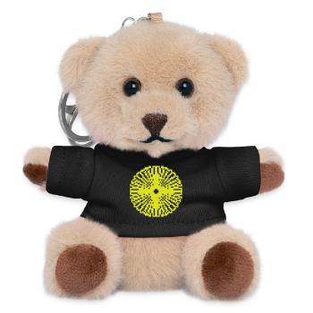 Sun pixelated circle pixel sun | Vectorgraphic - Teddy Keyring - black - Front