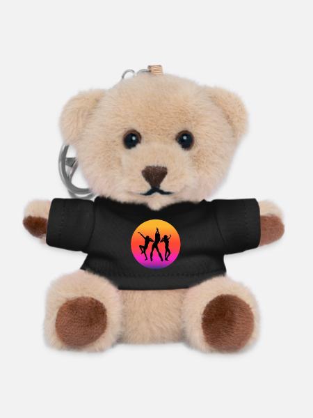 Diso, Disco-Fan, Disco-Musik - Teddy Schlüsselanhänger - Schwarz