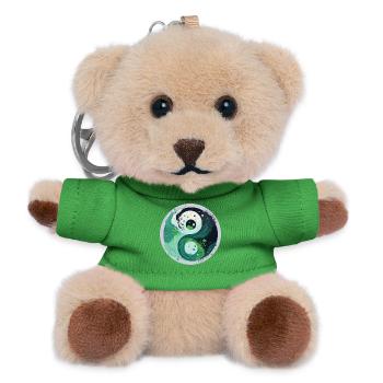 Yin Yang - Teddy Schlüsselanhänger - Grün - Vorne