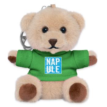 Cartes Napule Typo Blue - Porte-clés ourson - vert - Devant