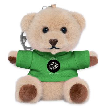 Hotrod Lover 2 white - Teddy Keyring - green - Front