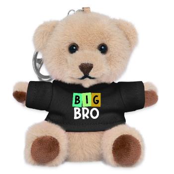 Big Brother Brother Heart Bro Déclaration Frères et sœurs - Porte-clés ourson - noir - Devant
