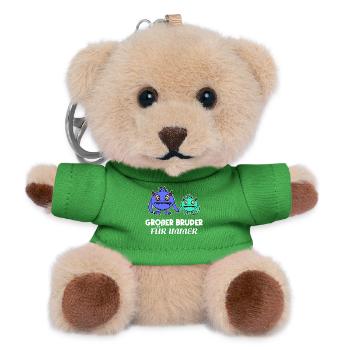 Frère Big Brother Déclaration Amour fraternel - Porte-clés ourson - vert - Devant