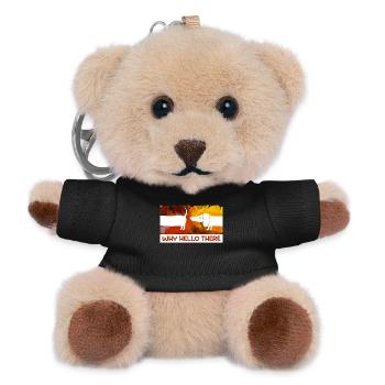 Animals Statement Pets Cuddly Toy Dog - Teddy Keyring - black - Front