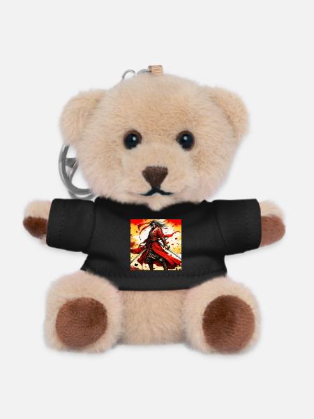 Krieger der Flammenklinge - Teddy Schlüsselanhänger - Schwarz