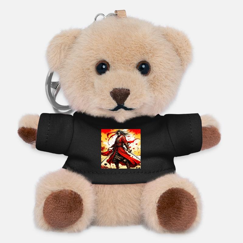 Krieger der Flammenklinge - Teddy Schlüsselanhänger - Schwarz