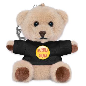 bubble gum - Teddy Keyring - black - Front