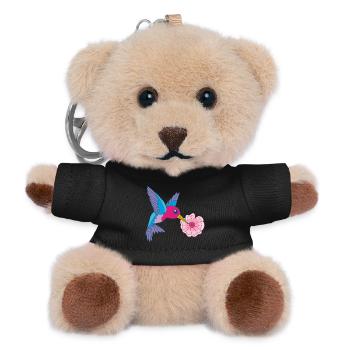 Foraging Bird - Teddy Keyring - black - Front