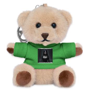 Gothic Nachtkorridor Schwarze Dame - Teddy Schlüsselanhänger - Grün - Vorne