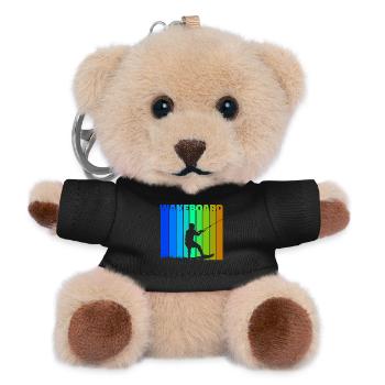 Wakeboard Saying Kitesurfer Surfing Water Sports - Teddy Keyring - black - Front