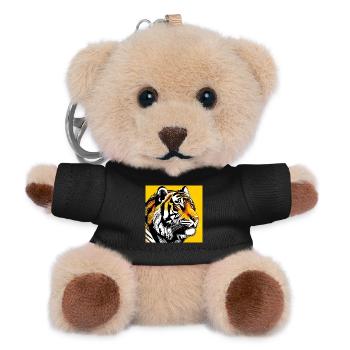 Tiger Pop Art - Teddy Keyring - black - Front