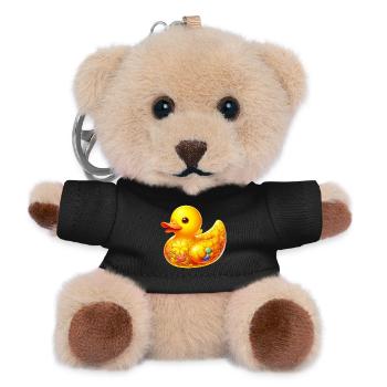 Caneton Canard Canard - Porte-clés ourson - noir - Devant