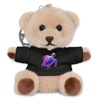 Turtle - Teddy Keyring - black - Front