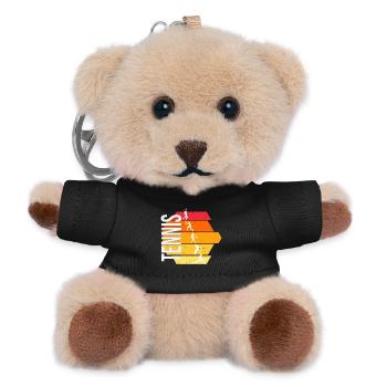 Tennis - Teddy Schlüsselanhänger - Schwarz - Vorne