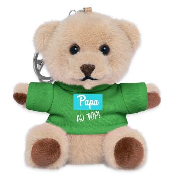 PAPA - Teddy Schlüsselanhänger - Grün - Vorne