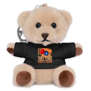 Passion - Life - Emotions - Tischtennis - Teddy Schlüsselanhänger - Schwarz - Vorne
