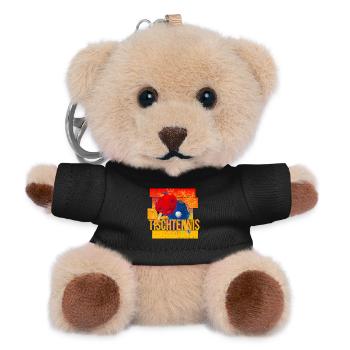 Tischtennis - Teddy Schlüsselanhänger - Schwarz - Vorne