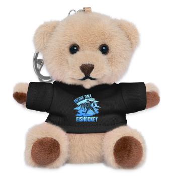 Meine DNA - Eishockey - Teddy Schlüsselanhänger - Schwarz - Vorne