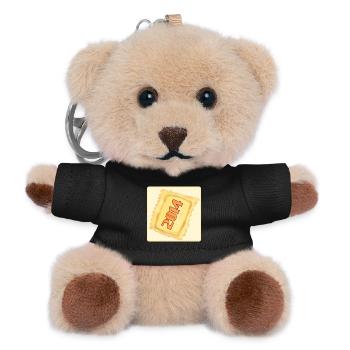 12. GEBURTSTAG 2014 – RAVIOLI-KLÖCKCHEN - Teddy Schlüsselanhänger - Schwarz - Vorne