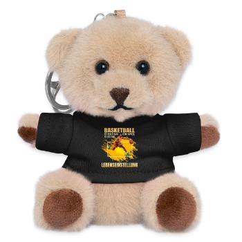 Basketball ist nicht nur ein Spiel es ist eine... - Teddy Schlüsselanhänger - Schwarz - Vorne