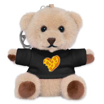 Heart of cheese - Teddy Keyring - black - Front