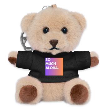 So Much Aloha - Teddy Keyring - black - Front