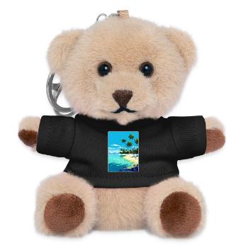 Maldives South Aisa Vintage Travel Poster Souvenir - Teddy Keyring - black - Front