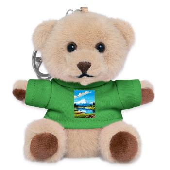 Wrangell St Elias National Park Travel Poster WPA - Teddy Keyring - green - Front