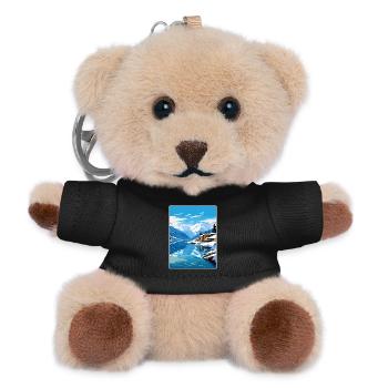Zell am See Salzburg Reiseposter Souvenir WPA - Teddy Schlüsselanhänger - Schwarz - Vorne
