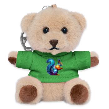 Squirrel - Teddy Keyring - green - Front