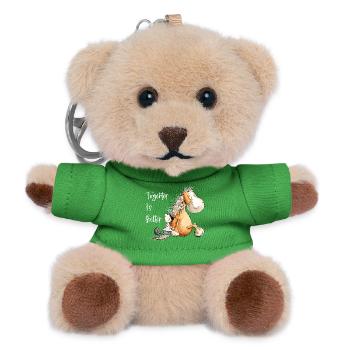 Together Is Better Horse Horse Friend Gift - Teddy Keyring - green - Front