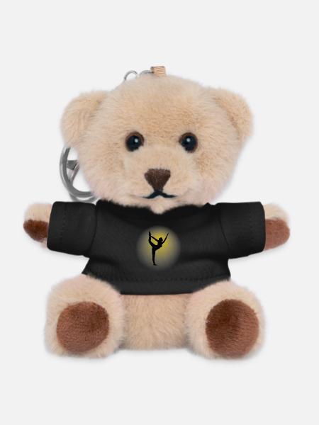 Silhouette 3 - Teddy Keyring - black