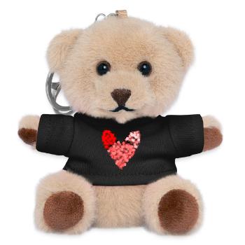 VALENTINE'S DAY. Bachelorette party. I LOVE YOU. I LOVE YOU. LOVE - Teddy Keyring - black - Front