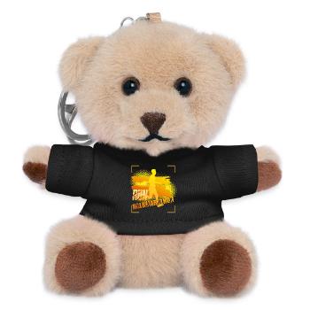 21 09 KM - Halbmarathon - Teddy Schlüsselanhänger - Schwarz - Vorne