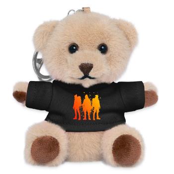 Bouldern Kletterer Boulder Damen Herren - Teddy Schlüsselanhänger - Schwarz - Vorne