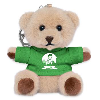 Marathon Boy - Teddy Keyring - green - Front