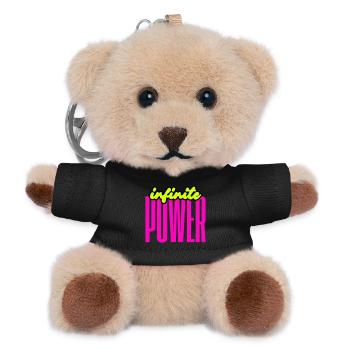 Unendliche Power - Teddy Schlüsselanhänger - Schwarz - Vorne