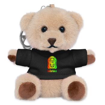Retro Jukebox – Rainbow Vibes - Teddy Keyring - black - Front