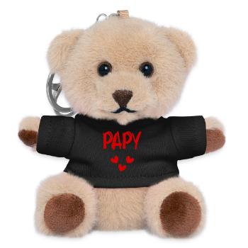 GRANDPA. DAD. FATHER'S DAY. HAPPY FATHER'S DAY - Teddy Keyring - black - Front