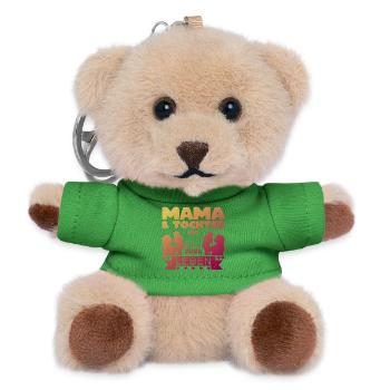 Beste Mama Und Tochter Partnerlook Outfit - Teddy Schlüsselanhänger - Grün - Vorne