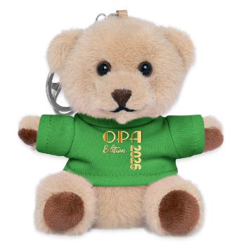 Schriftzug OPA 2026 - Teddy Schlüsselanhänger - Grün - Vorne