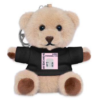 FUNNY BIKE PERSONALITY CYCLING - Teddy Keyring - black - Front