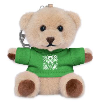 Beagle plus agressif que dans le style graffiti cool - Porte-clés ourson - vert - Devant
