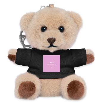 Be still and know that I'm God - Teddy Keyring - black - Front