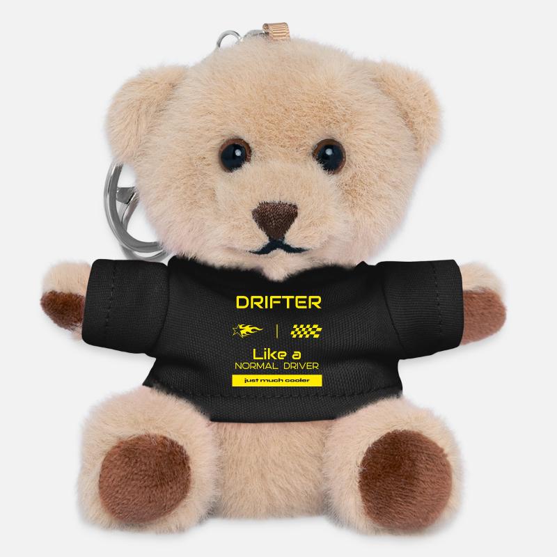 Drifter - like a normal driver just much cooler - Teddy Keyring - black