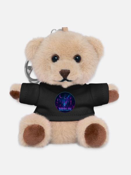 Berlin Souvenir Cyberpunk - Teddy Keyring - black
